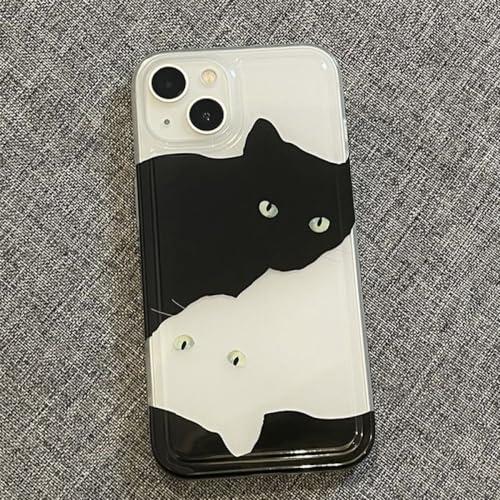 Cute Line Cats Transparente Handyhülle für iPhone 11 13 14 Pro Max 12 Mini XR XS Max X 7 8 Plus SE2 Soft Back Clear Cover, T1, für iPhone 13 Cute Line Cats Transparente Handyhülle für iPhone 11 13 14 Pro Max 12 Mini XR XS Max X 7 8 Plus SE2 Soft Back Clear Cover, T1, für iPhone 13 von HANASE
