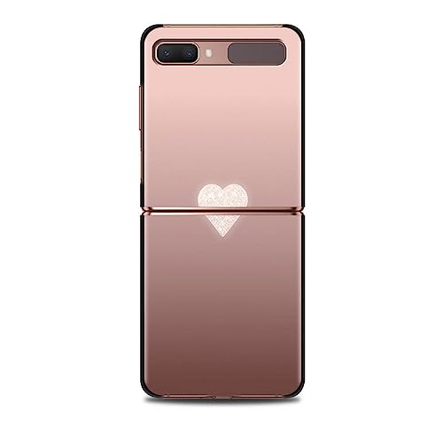 Für Samsung Z Flip Z Flip 3 Z Flip 4 5G Handyhülle Schutzhülle Handyschale Mobiltelefon Pink Rose Bling Bild, B06, für Z Flip 3 5G von HANASE