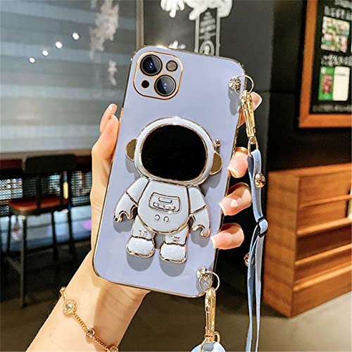 HANASE Astronaut Crossbody Lanyard Telefonhalter Hülle für iPhone 13 12 11 14 Pro Max XR XS Max X 7 8 6 6S Plus Mini Stand Silikonhülle, 2, für iPhone 13 Mini HANASE Astronaut Crossbody Lanyard Telefonhalter Hülle für iPhone 13 12 11 14 Pro Max XR XS Max X 7 8 6 6S Plus Mini Stand Silikonhülle, 2, für iPhone 13 Mini von HANASE