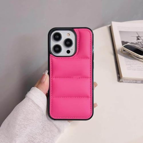 HANASE Luxuriöse Daunenjacke, The Puffer Case für iPhone 14 15 Pro Max 13 11 12 Promax 7 8 Plus XS XR X SE 2020, Silikon-Rückseite, r Pink, für iPhone 15Pro Max HANASE Luxuriöse Daunenjacke, The Puffer Case für iPhone 14 15 Pro Max 13 11 12 Promax 7 8 Plus XS XR X SE 2020, Silikon-Rückseite, r Pink, für iPhone 15Pro Max von HANASE