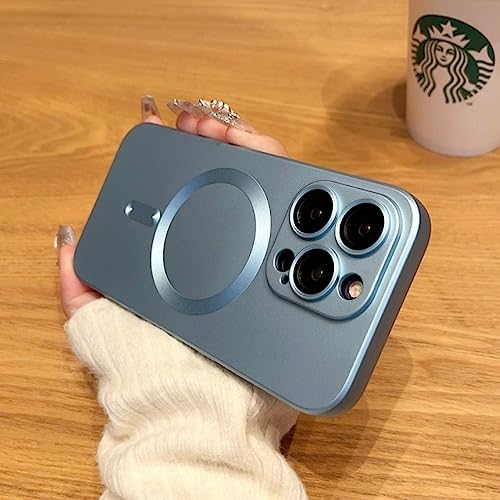 HANASE Magnetische kabellose Lade-Telefonhüllen für iPhone 14, 13, 12, 11 Pro Max Plus, Kameraschutz, Zubehör, Blau, für iPhone 12 Pro HANASE Magnetische kabellose Lade-Telefonhüllen für iPhone 14, 13, 12, 11 Pro Max Plus, Kameraschutz, Zubehör, Blau, für iPhone 12 Pro von HANASE