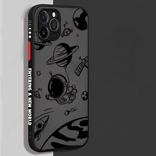 HANASE Matte Astronaut Handyhülle für iPhone 13 12 11 14 Pro Max 11 12 X XS XR 7 8 Plus Space Shockproof Shell Cover, T10, für iPhone 11 HANASE Matte Astronaut Handyhülle für iPhone 13 12 11 14 Pro Max 11 12 X XS XR 7 8 Plus Space Shockproof Shell Cover, T10, für iPhone 11 von HANASE