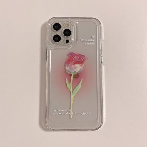 HANASE Romantische Rose Flower Shiny Gradient Space Shell für iPhone X XR 8 7 Plus XSMax 12 13 Pro Max 11 Promax stoßfeste Handyhülle,1,Für iPhone 12 HANASE Romantische Rose Flower Shiny Gradient Space Shell für iPhone X XR 8 7 Plus XSMax 12 13 Pro Max 11 Promax stoßfeste Handyhülle,1,Für iPhone 12 von HANASE