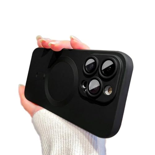 HANASE Schutzhülle für iPhone 11 12 13 Pro Max, luxuriöse kabellose Ladehülle für iPhone 14 13 12 11 Pro Max Plus, weich magnetisch, matt, Schwarz, für iPhone 13 HANASE Schutzhülle für iPhone 11 12 13 Pro Max, luxuriöse kabellose Ladehülle für iPhone 14 13 12 11 Pro Max Plus, weich magnetisch, matt, Schwarz, für iPhone 13 von HANASE