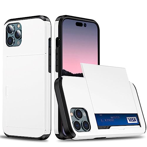 HANASE Slide Card Slot Wallet Case für iPhone 14 13 12 Mini 11 Pro XS Max XR X 6 7 8 Plus Heavy Duty Schutz stoßfeste Telefonabdeckung, K9, für iPhone 12 Mini HANASE Slide Card Slot Wallet Case für iPhone 14 13 12 Mini 11 Pro XS Max XR X 6 7 8 Plus Heavy Duty Schutz stoßfeste Telefonabdeckung, K9, für iPhone 12 Mini von HANASE