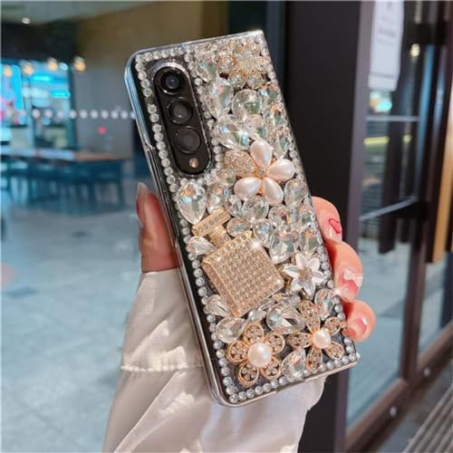 HANASE Strass-Telefonschutz für Samsung Galaxy Z Fold 2 3 4 5 Damenhülle Diamantgehäuse Luxus-Telefon-Cellular, für Z Fold 4 HANASE Strass-Telefonschutz für Samsung Galaxy Z Fold 2 3 4 5 Damenhülle Diamantgehäuse Luxus-Telefon-Cellular, für Z Fold 4 von HANASE
