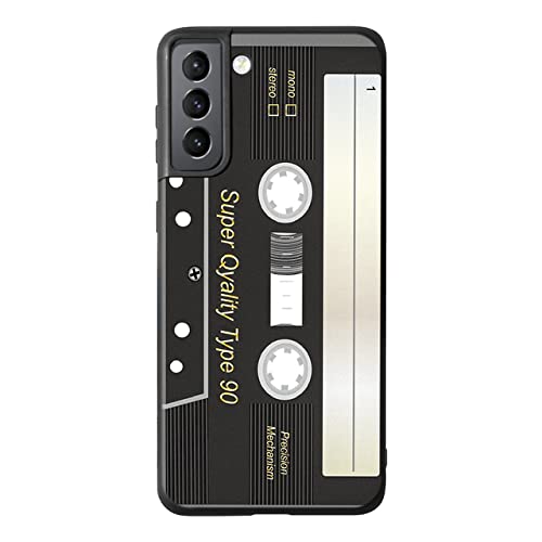 HANASE Vintage Kassette Retro-Stil für Samsung Galaxy Note 20 10 Lite 9 S10E S22 Ultra S21 S20 FE S10 5G S9 S8 Plus Weiche TPU-Hülle, W7903, für Samsung S22 von HANASE