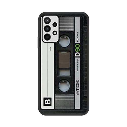 Retro Tape Cassette Case für Samsung A52S 5G A12 A52 A32 A51 A70 A71 A03S A50 S21 Ultra S20 FE S22 Ultra Case, XB22, für A71 4G von HANASE