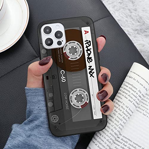 Vintage Kassette Retro Style Cover für iPhone 11Pro SE 2020 2022 6 6s 7 8 Plus X XR XS 12 13 14 Mini 11 Pro Max TPU Hülle, C5, für iPhone 11 Vintage Kassette Retro Style Cover für iPhone 11Pro SE 2020 2022 6 6s 7 8 Plus X XR XS 12 13 14 Mini 11 Pro Max TPU Hülle, C5, für iPhone 11 von HANASE