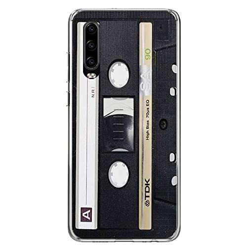 Vintage Magnetbandkassette Handyhülle für Huawei P30 P20 P40 P50 Mate 40 30 20 10 Pro P10 Cover, C5, für Huawei P30 von HANASE