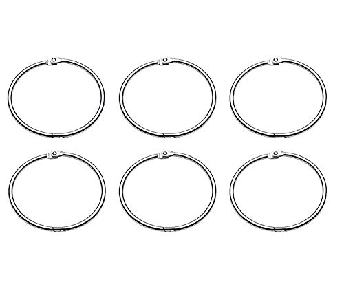 Verbindliche Ringe Ø3.8cm (Ø1.5in) 6 pro packung. von HAND