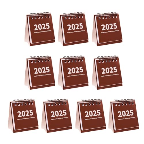 HANGELI 10 Stück Einfacher Tischkalender für 2025 Monatskalender, Terminplaner Leicht zu tragen, für Zuhause oder Büro Planung HANGELI 10 Stück Einfacher Tischkalender für 2025 Monatskalender, Terminplaner Leicht zu tragen, für Zuhause oder Büro Planung von HANGELI