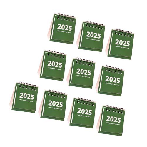 HANGELI 10 Stück Einfacher Tischkalender für 2025 Monatskalender, Terminplaner Leicht zu tragen, für Zuhause oder Büro Planung HANGELI 10 Stück Einfacher Tischkalender für 2025 Monatskalender, Terminplaner Leicht zu tragen, für Zuhause oder Büro Planung von HANGELI