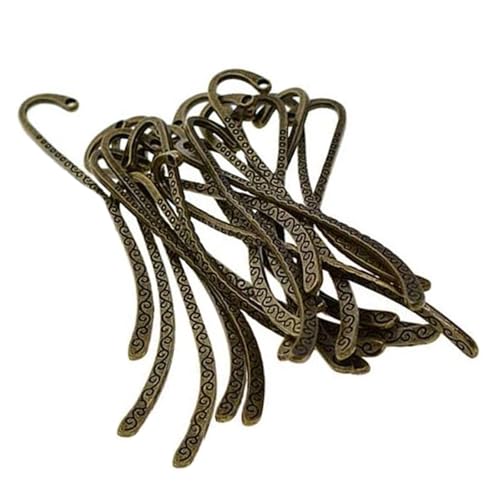 HANGELI 30 Stück Vintage Haken Lesezeichen Metallhaken Lesezeichen Buchseitenhalter für Buchliebhaber, Lehrer, Studenten, Lese-Enthusiasten HANGELI 30 Stück Vintage Haken Lesezeichen Metallhaken Lesezeichen Buchseitenhalter für Buchliebhaber, Lehrer, Studenten, Lese-Enthusiasten von HANGELI