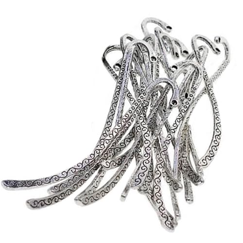 HANGELI 30 Stück Vintage Haken Lesezeichen Metallhaken Lesezeichen Buchseitenhalter für Buchliebhaber, Lehrer, Studenten, Lese-Enthusiasten HANGELI 30 Stück Vintage Haken Lesezeichen Metallhaken Lesezeichen Buchseitenhalter für Buchliebhaber, Lehrer, Studenten, Lese-Enthusiasten von HANGELI