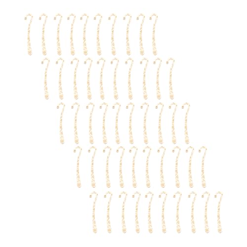 HANGELI 50 Stück Vintage gravierte Haken-Lesezeichen Metallhaken Lesezeichen Lesezubehör für Buchliebhaber, Leser, Lehrer, Schüler HANGELI 50 Stück Vintage gravierte Haken-Lesezeichen Metallhaken Lesezeichen Lesezubehör für Buchliebhaber, Leser, Lehrer, Schüler von HANGELI