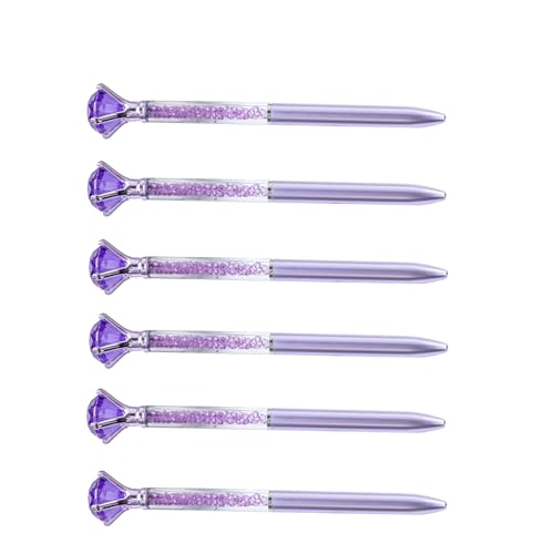 HANGELI 6 x Kugelschreiber für Damen und Mädchen, Kristall-Kugelschreiber für Büro, Dekoration HANGELI 6 x Kugelschreiber für Damen und Mädchen, Kristall-Kugelschreiber für Büro, Dekoration von HANGELI
