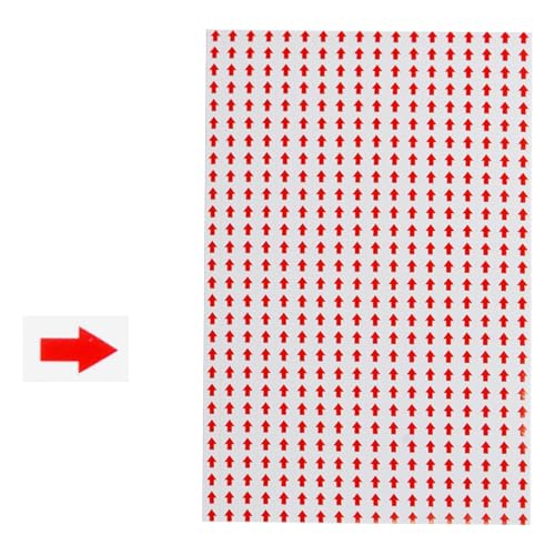 HANGELI 60 Blatt/Packung Pfeil-Aufkleber, kleine Pfeile, Aufkleber, Etiketten, selbstklebend, Farbkodierung, Schild, Pfeil-Etiketten HANGELI 60 Blatt/Packung Pfeil-Aufkleber, kleine Pfeile, Aufkleber, Etiketten, selbstklebend, Farbkodierung, Schild, Pfeil-Etiketten von HANGELI