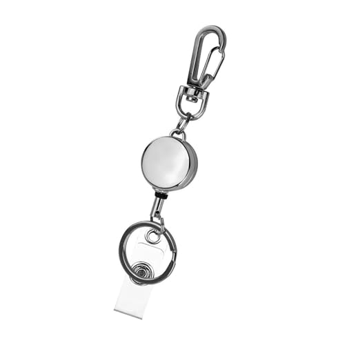 HANGELI Ausziehbarer Ausweishalter mit Gürtelclip, ausziehbarer Schlüsselanhänger, Ausweishalter von HANGELI