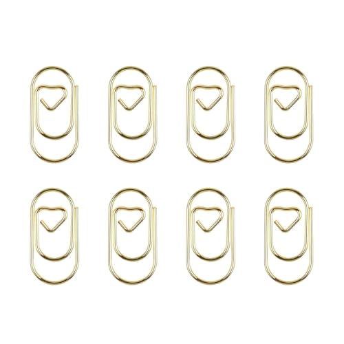 HANGELI Bunte Herz-Büroklammern, 20 mm, kleine Metall-Büroklammern, Aktenhalter, Clip, Metall-Lesezeichen zum Binden von Dateien, Dokumenten, 80 Stück HANGELI Bunte Herz-Büroklammern, 20 mm, kleine Metall-Büroklammern, Aktenhalter, Clip, Metall-Lesezeichen zum Binden von Dateien, Dokumenten, 80 Stück von HANGELI