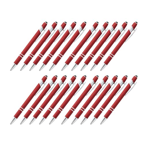 HANGELI Druckkugelschreiber aus Metall mit Touchscreen-Spitze, Metallstift-Clip, 1,0 mm Spitze, reibungsloses Schreiben für Büro, 20 Stück HANGELI Druckkugelschreiber aus Metall mit Touchscreen-Spitze, Metallstift-Clip, 1,0 mm Spitze, reibungsloses Schreiben für Büro, 20 Stück von HANGELI