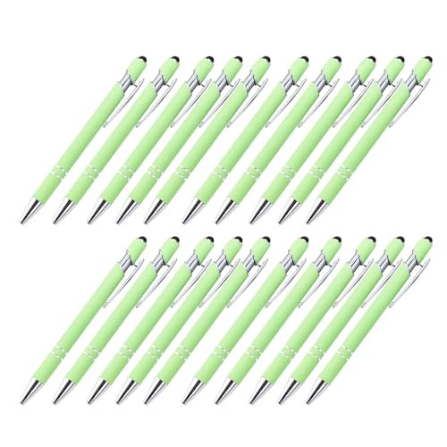 HANGELI Druckkugelschreiber aus Metall mit Touchscreen-Spitze, Metallstift-Clip, 1,0 mm Spitze, reibungsloses Schreiben für Büro, 20 Stück HANGELI Druckkugelschreiber aus Metall mit Touchscreen-Spitze, Metallstift-Clip, 1,0 mm Spitze, reibungsloses Schreiben für Büro, 20 Stück von HANGELI