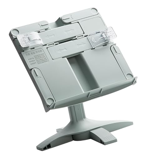 HANGELI Faltbarer Buchständer zum Lesen, Winkel höhenverstellbarer Buchhalter mit Büroklammer für Lehrbuch, Kochbücher, Tablet HANGELI Faltbarer Buchständer zum Lesen, Winkel höhenverstellbarer Buchhalter mit Büroklammer für Lehrbuch, Kochbücher, Tablet von HANGELI