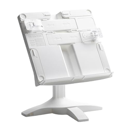 HANGELI Faltbarer Buchständer zum Lesen, Winkel höhenverstellbarer Buchhalter mit Büroklammer für Lehrbuch, Kochbücher, Tablet HANGELI Faltbarer Buchständer zum Lesen, Winkel höhenverstellbarer Buchhalter mit Büroklammer für Lehrbuch, Kochbücher, Tablet von HANGELI