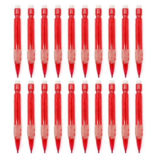 HANGELI Kleine Druckbleistifte, 0,7 mm, kurz, automatisch, mit kleinem Radiergummi, zum Schreiben, Zeichnen, Skizzieren, 20 Stück HANGELI Kleine Druckbleistifte, 0,7 mm, kurz, automatisch, mit kleinem Radiergummi, zum Schreiben, Zeichnen, Skizzieren, 20 Stück von HANGELI