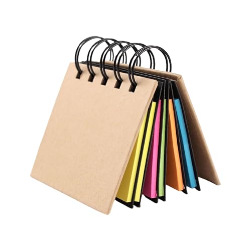 HANGELI Kombi-Haftnotizen, Hardcover, Notizblock, kleine Spiralen, Notizblock, Schul-, Bürobedarf für Studenten HANGELI Kombi-Haftnotizen, Hardcover, Notizblock, kleine Spiralen, Notizblock, Schul-, Bürobedarf für Studenten von HANGELI