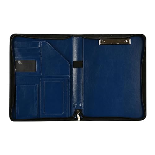 HANGELI Multifunktionale Konferenzmappe mit Reißverschluss, Leder, Business-Dateimappe mit Tasche, Kartenhalter, Stiftschlitz, Klemmbrett HANGELI Multifunktionale Konferenzmappe mit Reißverschluss, Leder, Business-Dateimappe mit Tasche, Kartenhalter, Stiftschlitz, Klemmbrett von HANGELI