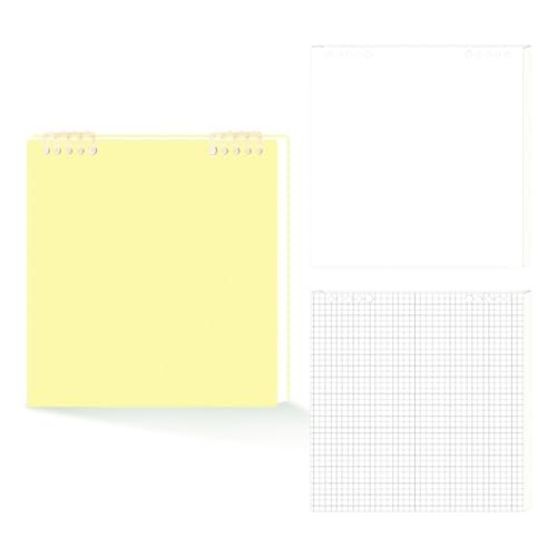 HANGELI Nachfüllbarer Ordner, Notizbuch, Planer, Binder, Tagebuch, Notizbuch für Notizen, Pläne, Mind Map, tägliches Journaling, 120 Seiten, gerastert HANGELI Nachfüllbarer Ordner, Notizbuch, Planer, Binder, Tagebuch, Notizbuch für Notizen, Pläne, Mind Map, tägliches Journaling, 120 Seiten, gerastert von HANGELI
