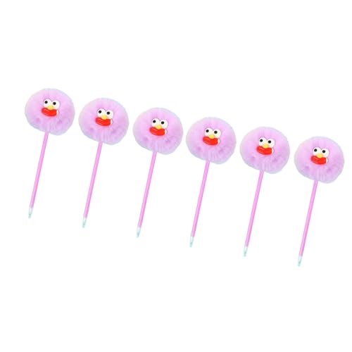 HANGELI Pelz-Kugelschreiber, 1,0 mm, Büro, Schule, Schreibwerkzeug, glatt zu schreiben, für Frauen, Mädchen, Studenten, Schreiben, Journaling, 6 Stück HANGELI Pelz-Kugelschreiber, 1,0 mm, Büro, Schule, Schreibwerkzeug, glatt zu schreiben, für Frauen, Mädchen, Studenten, Schreiben, Journaling, 6 Stück von HANGELI