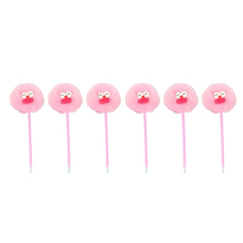 HANGELI Pelz-Kugelschreiber, 1,0 mm, Büro, Schule, Schreibwerkzeug, glatt zu schreiben, für Frauen, Mädchen, Studenten, Schreiben, Journaling, 6 Stück HANGELI Pelz-Kugelschreiber, 1,0 mm, Büro, Schule, Schreibwerkzeug, glatt zu schreiben, für Frauen, Mädchen, Studenten, Schreiben, Journaling, 6 Stück von HANGELI