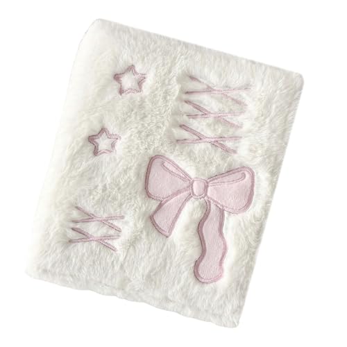 HANGELI Plüsch-Fotoalbum-Einband, 6 Ringe, 6 Löcher, vorgelocht, Fotokarten-Ordnerhülle, 4 Taschen für Fotokarten-Organisation HANGELI Plüsch-Fotoalbum-Einband, 6 Ringe, 6 Löcher, vorgelocht, Fotokarten-Ordnerhülle, 4 Taschen für Fotokarten-Organisation von HANGELI