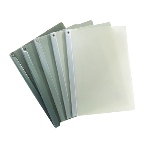 HANGELI Transparente Dokumentenhüllen mit langer Klemme, Dokumententestpapier-Organizer, große Kapazität, Aktenordner für Sutdent Lehrer, 5 Stück von HANGELI