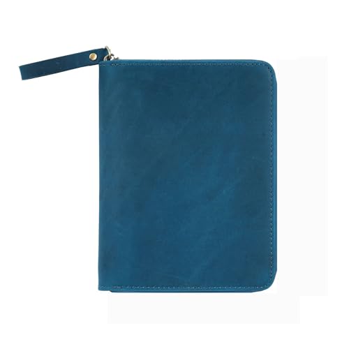 HANGELI Vintage-Ledereinband mit Reißverschluss für 8,9 x 14,9 cm große Taschenfeld-Notizblöcke, Leder-Tagebuch-Schutzhülle HANGELI Vintage-Ledereinband mit Reißverschluss für 8,9 x 14,9 cm große Taschenfeld-Notizblöcke, Leder-Tagebuch-Schutzhülle von HANGELI
