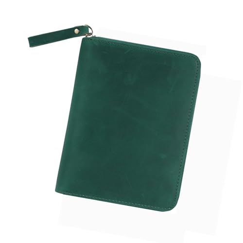 HANGELI Vintage-Ledereinband mit Reißverschluss für 8,9 x 14,9 cm große Taschenfeld-Notizblöcke, Leder-Tagebuch-Schutzhülle HANGELI Vintage-Ledereinband mit Reißverschluss für 8,9 x 14,9 cm große Taschenfeld-Notizblöcke, Leder-Tagebuch-Schutzhülle von HANGELI