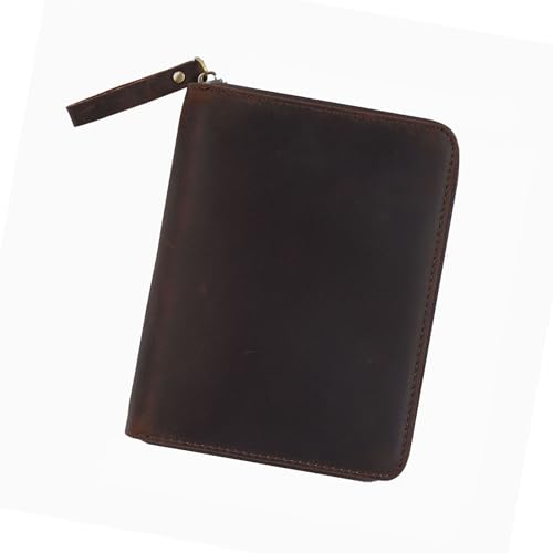 HANGELI Vintage-Ledereinband mit Reißverschluss für 8,9 x 14,9 cm große Taschenfeld-Notizblöcke, Leder-Tagebuch-Schutzhülle HANGELI Vintage-Ledereinband mit Reißverschluss für 8,9 x 14,9 cm große Taschenfeld-Notizblöcke, Leder-Tagebuch-Schutzhülle von HANGELI