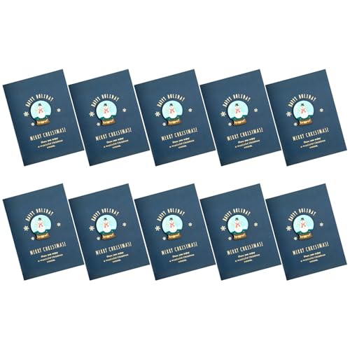 HANGELI Weihnachtskarten mit Umschlag und Briefpapier, Weihnachtsgrußkarte, Winterurlaub, Grußkarte, Neujahrskarte, 10 Stück HANGELI Weihnachtskarten mit Umschlag und Briefpapier, Weihnachtsgrußkarte, Winterurlaub, Grußkarte, Neujahrskarte, 10 Stück von HANGELI