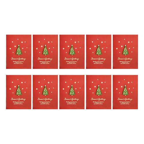 HANGELI Weihnachtskarten mit Umschlag und Briefpapier, Weihnachtsgrußkarte, Winterurlaub, Grußkarte, Neujahrskarte, 10 Stück HANGELI Weihnachtskarten mit Umschlag und Briefpapier, Weihnachtsgrußkarte, Winterurlaub, Grußkarte, Neujahrskarte, 10 Stück von HANGELI
