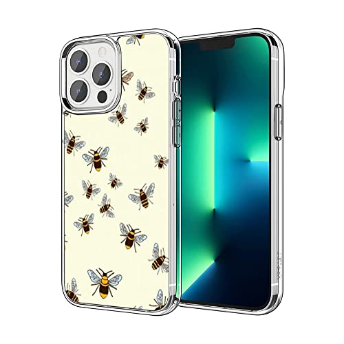 Kompatibel mit iPhone 11 Hülle, Lustige Biene Cartoon Insekt iPhone Hülle Klar Stoßfest Slim Weich TPU Schutzhülle von HANHANSHILU