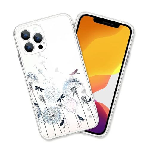 HANLINZHIYA Schutzhülle für iPhone 16 Pro Max, ästhetisches Löwenzahn, Blume, Libellen-Design, TPU, stoßfest, Haltbarkeit, Ganzkörperschutz, transparente Schutzhülle HANLINZHIYA Schutzhülle für iPhone 16 Pro Max, ästhetisches Löwenzahn, Blume, Libellen-Design, TPU, stoßfest, Haltbarkeit, Ganzkörperschutz, transparente Schutzhülle von HANLINZHIYA