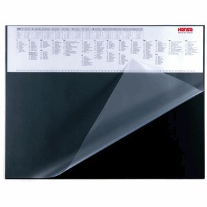 Hansa Schreibunterlage CalendarPad mit Kalenderstreifen 65x 50cm schwarz von HANSA