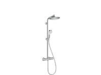 HANSGrohe Crometta S240 Duschsystem in Weiß/Chrom mit 350 mm Brausearm, Handbrause mit 1 Strahlfunktion Rain, EuroSmart 9l/min. von HANSGROHE