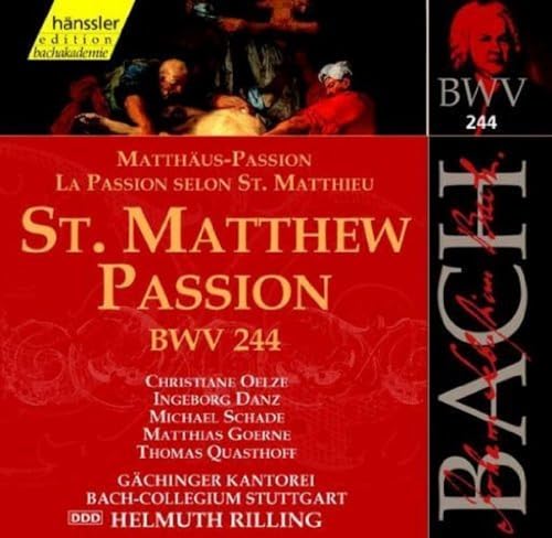 Edition Bachakademie Vol. 74 (Matthäus-Passion) von HANSSLER CLASSIC