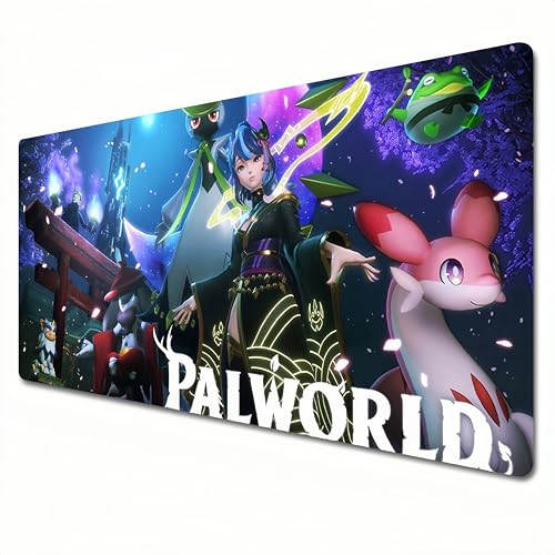 HANSUFEN Palworld Mauspad, XXL, lila, großes Gaming-Mauspad, 900 x 400, genähte Kanten und Schreibtischunterlage für Heimbüro, Größe XL HANSUFEN Palworld Mauspad, XXL, lila, großes Gaming-Mauspad, 900 x 400, genähte Kanten und Schreibtischunterlage für Heimbüro, Größe XL von HANSUFEN