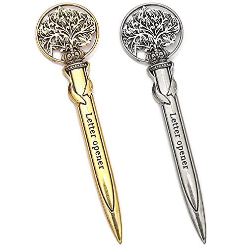 HAOBIN Metall BrieföFfner Edel Letter Opener Umschlagmesser Retro UmschlagöFfner Messer BriefumschlagöFfner Messer BrieföFfner Mit Gravur BrieföFfner Zum öFfnen Von BriefumschläGen,BüRomaterial von HAOBIN