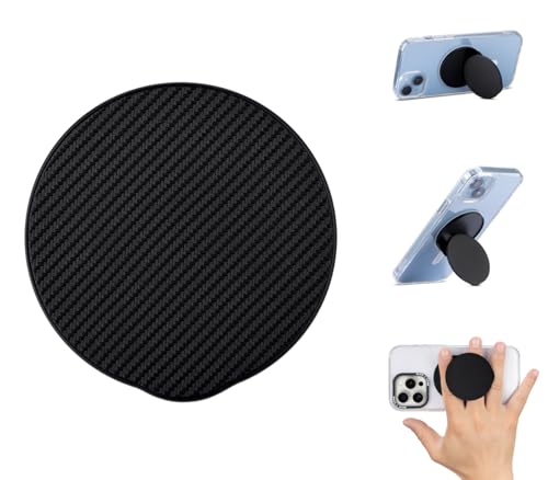 Haobobro Faltbarer Handy Ständer & Magnetischer Griff - Kompatibel mit MagSafe - Karbonfaser Textur Veganem Leder - Smartphone Halterung/Fingerhalter für iPhone 15 14 13 12 Serie - Schwarz Haobobro Faltbarer Handy Ständer & Magnetischer Griff - Kompatibel mit MagSafe - Karbonfaser Textur Veganem Leder - Smartphone Halterung/Fingerhalter für iPhone 15 14 13 12 Serie - Schwarz von HAOBOBRO