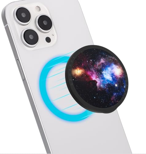 Haobobro Faltbarer Handy Ständer - Magnetische Handy Griff Fingerhalterung - Inklusive Adapterring für MagSafe - Phone Ständer für iPhone, Samsung, Xiaomi, LG, Sony und mehr Smartphones - Galaxie Haobobro Faltbarer Handy Ständer - Magnetische Handy Griff Fingerhalterung - Inklusive Adapterring für MagSafe - Phone Ständer für iPhone, Samsung, Xiaomi, LG, Sony und mehr Smartphones - Galaxie von HAOBOBRO